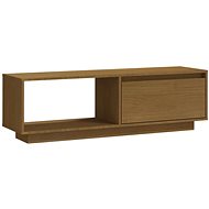 SHUMEE honey brown 110 × 30 × 33,5 cm solid pine wood - TV Table