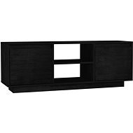 SHUMEE černý 110 × 30 × 40 cm masivní borové dřevo  - TV stolek