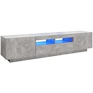 SHUMEE s LED osvětlením betonově šedý 180 × 35 × 40 cm - TV stolek