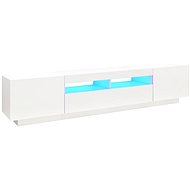 SHUMEE s LED osvětlením bílý 200 × 35 × 40 cm - TV stolek