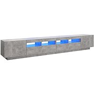 SHUMEE s LED osvětlením betonově šedý 260 × 35 × 40 cm - TV stolek