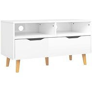 SHUMEE bílý s vysokým leskem 90 × 40 × 48,5 cm  - TV stolek