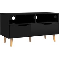 SHUMEE černý s vysokým leskem 90 × 40 × 48,5 cm  - TV stolek