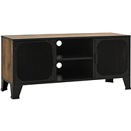 SHUMEE rustikální hnědý 105 × 36 × 47 cm kov a MDF - TV stolek