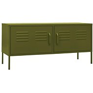 SHUMEE olivově zelený 105 × 35 × 50 cm  - TV stolek