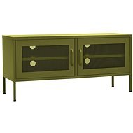 SHUMEE olivově zelený 105 × 35 × 50 cm  - TV stolek
