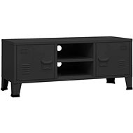 Industriální SHUMEE černý 105 × 35 × 42 cm kov - TV stolek