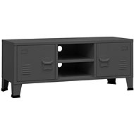 Industriální SHUMEE antracitový 105 × 35 × 42 cm kov - TV stolek