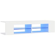 SHUMEE with LED lighting white 135 × 39 × 30 cm - TV Table