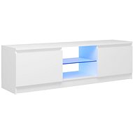 SHUMEE s LED osvětlením bílý 120 × 30 × 35,5 cm - TV stolek