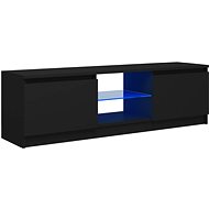 SHUMEE with LED lighting black 120 × 30 × 35,5 cm - TV Table