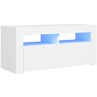 SHUMEE s LED osvětlením bílý 90 × 35 × 40 cm  - TV stolek