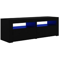 SHUMEE s LED osvětlením černý 120 × 35 × 40 cm  - TV stolek