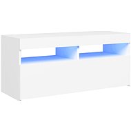 SHUMEE s LED osvětlením bílý 90 × 35 × 40 cm  - TV stolek