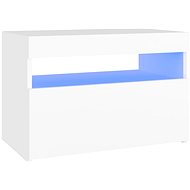 SHUMEE s LED osvětlením bílý 60 × 35 × 40 cm  - TV stolek
