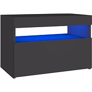 SHUMEE s LED osvětlením šedý 60 × 35 × 40 cm  - TV stolek