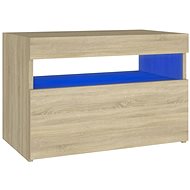 SHUMEE s LED osvětlením dub sonoma 60 × 35 × 40 cm  - TV stolek
