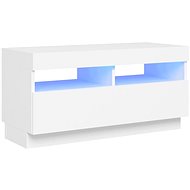 SHUMEE s LED osvětlením bílý 80 × 35 × 40 cm - TV stolek