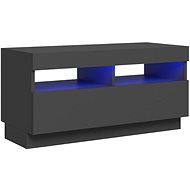 SHUMEE s LED osvětlením šedý 80 × 35 × 40 cm - TV stolek