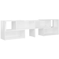 SHUMEE bílý s vysokým leskem 149 × 30 × 52 cm  - TV stolek