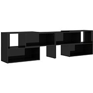 SHUMEE černý s vysokým leskem 149 × 30 × 52 cm  - TV stolek