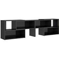 SHUMEE šedý s vysokým leskem 149 × 30 × 52 cm  - TV stolek