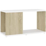 SHUMEE bílý a dub sonoma 60 × 24 × 32 cm  - TV stolek