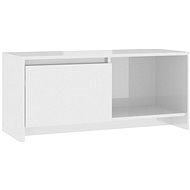 SHUMEE bílý s vysokým leskem 90 × 35 × 40 cm  - TV stolek