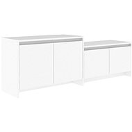SHUMEE bílý 146,5 × 35 × 50 cm  - TV stolek