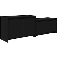 SHUMEE černý 146,5 × 35 × 50 cm  - TV stolek