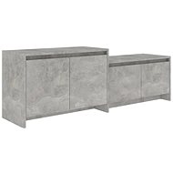 SHUMEE betonově šedý 146,5 × 35 × 50 cm  - TV stolek