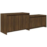 SHUMEE hnědý dub 146,5 × 35 × 50 cm  - TV stolek