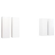 SHUMEE 4 ks bílá 30,5 × 30 × 90 cm - Obývací stěna