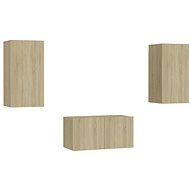 SHUMEE 3 ks dub sonoma, 3078972 - Obývací stěna
