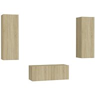 SHUMEE 3 ks dub sonoma, 3078973 - Obývací stěna
