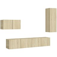 SHUMEE 4 ks dub sonoma, 3078993 - Obývací stěna