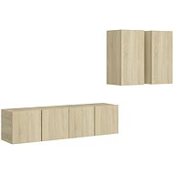 SHUMEE 4 ks dub sonoma, 3079000 - Obývací stěna
