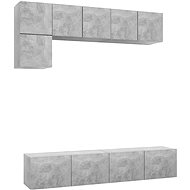 SHUMEE 5 ks betonově šedá, 3079113 - Obývací stěna