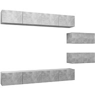SHUMEE 6 ks betonově šedá, 3079148 - Obývací stěna