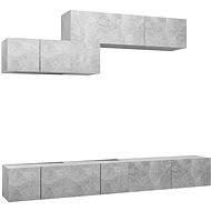 SHUMEE 6 ks betonově šedá, 3079150 - Obývací stěna