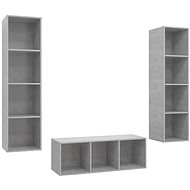 SHUMEE 3 ks betonově šedá, 3079758 - Obývací stěna