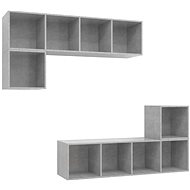 SHUMEE 4 ks betonově šedá, 3079812 - Obývací stěna