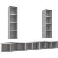 SHUMEE nástěnná 4 ks betonově šedá, 3079893 - Obývací stěna