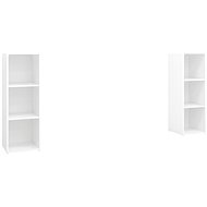 SHUMEE 2 ks bílá 107 × 35 × 37 cm - Obývací stěna