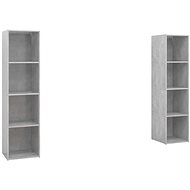 SHUMEE 2 ks betonově šedá, 142,5 × 35 × 36,5 cm - Obývací stěna