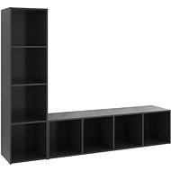 SHUMEE 2 ks šedá, 142,5 × 35 × 36,5 cm - Obývací stěna