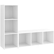 SHUMEE 2 ks bílá 107 × 35 × 37 cm - Obývací stěna