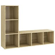 SHUMEE 2 ks dub sonoma, 107 × 35 × 37 cm - Obývací stěna