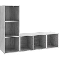 SHUMEE 2 ks betonově šedá, 107 × 35 × 37 cm - Obývací stěna
