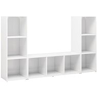 SHUMEE 3 ks bílá 107 × 35 × 37 cm - Obývací stěna